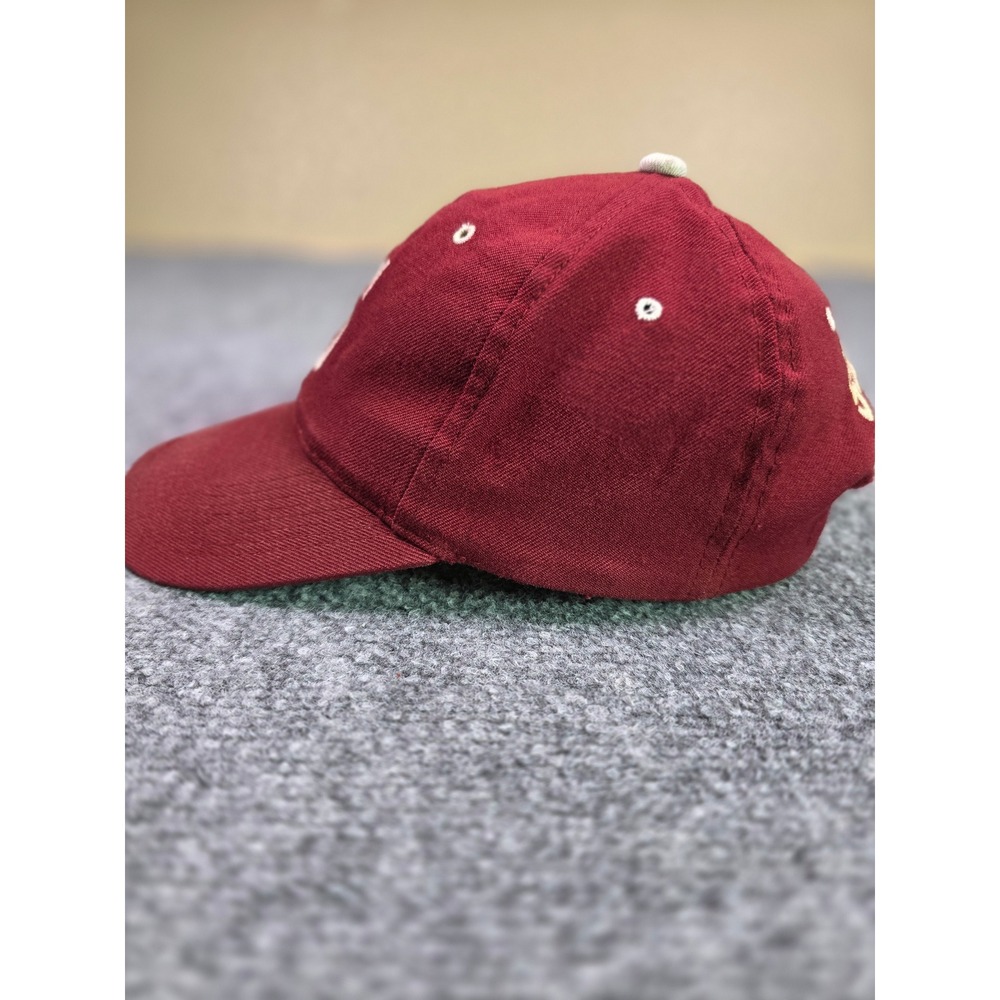 Vintage Stanford Cardinal Snapback Hat OSFA YoungAn Hat Maroon Wool Green Brim - Picture 4 of 8